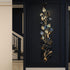 Leafy luxe metal wall art - set of 3